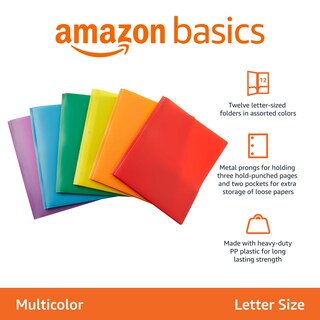 Foto 2 | Foto 2 | Carpetas Amazon Basics de 12 Piezas-Venta Internacional