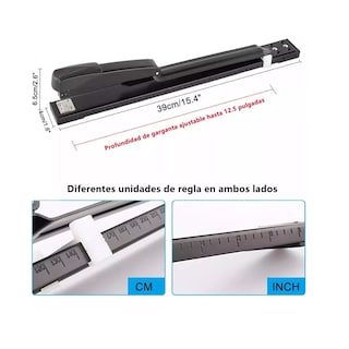 Foto 2 | Foto 2 | Grapadora De Largo Alcance Grapadora De Oficina  Eo Safe Imports Esi-15484 Negro