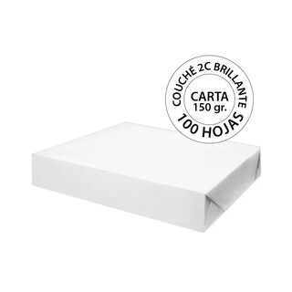 Foto 2 | Foto 2 | Papel Couche Optimus 2c Brillante Carta 150 Gr - 100 Hojas