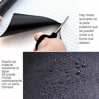 Foto 3 | Foto 3 | Vinilo Autoadhesivo Pizarra de 300 x 45 cm Eo Safe Imports Esi-16667 Negro