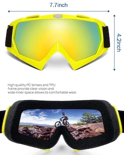 Foto 6 | Foto 6 | Gafas De Motocross Kemimoto, Antiuv, Para Moto De Cross, Atv, Utv - Venta Internacional.