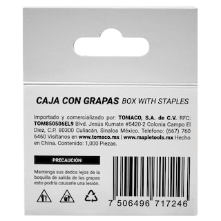 Foto 5 | Foto 5 | 10000 Grapas 3/8'' Maple Tools Cal.25 Tapicería Carpintería