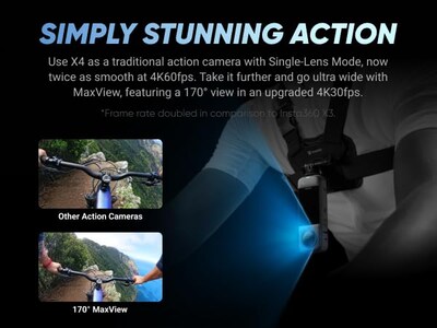 Foto 6 | Foto 6 | Cámara De Acción 360 Insta360 X4 8k Impermeable Con Accesorio - Venta Internacional.