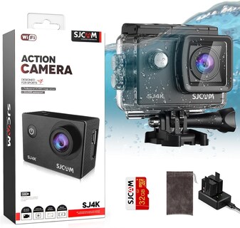 Foto 1 | Foto 1 | Cámara De Acción Sjcam Sj4000 4k 40 Mp Impermeable 30 M Con Acc - Venta Internacional.
