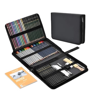 Foto 1 | Foto 1 | Kit De Dibujo Profesional Lápices Boceto Y Accesorios 72 Pzs Trazo Multicolor
