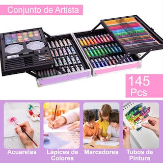 Foto 2 | Foto 2 | Berry Hip Set De Arte Profesional Plegable De S T I T Ch Con Marcadores, Crayolas, Acuarelas, Pintura Acrílica Y Más