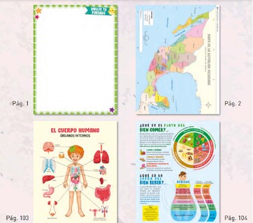 Foto 6 | Foto 6 | 6 Cuadernos Cosido Escolar Mybook Multicolor Cuadro Grande 100 Hojas