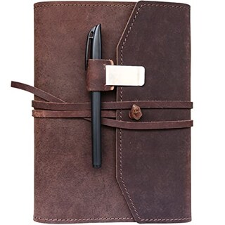 Foto 1 | Foto 1 | Diario de Cuero Recargable Hecho a Mano - Venta Internacional