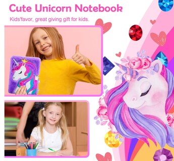 Foto 3 | Foto 3 | Diario Xtellar Infantil De Unicornio Con Cerradura Y Llaves Mágico Y Aspiracional En Tonos Púrpura.