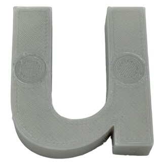 Foto 1 | Foto 1 | Alfabeto Decoración Innovación3d Art Mxafy-141 1 Pieza Gris