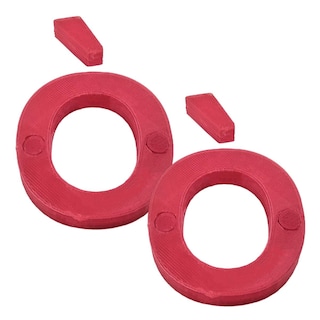 Foto 2 | Foto 2 | Letras Decorativa Creativa 3D Art 2 Piezas Rojo
