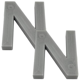 Foto 1 | Foto 1 | Letras 3D Art Mxafy-090 2 Piezas Gray