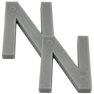 Foto 2 | Foto 2 | Letras 3D Art Mxafy-090 2 Piezas Gray