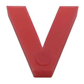 Foto 1 | Foto 1 | Letra para Aprendizaje 3D Art 1 Pieza Rojo