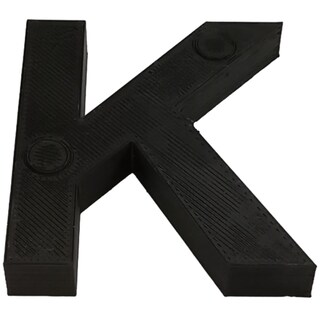 Foto 1 | Foto 1 | Letra Elegante Creativa 3D Art 1 Pieza Negro