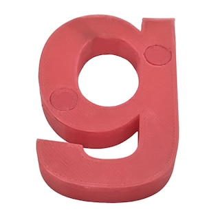 Foto 1 | Foto 1 | Alfabeto 3d Art Mxafd-051 1 Pieza Roja