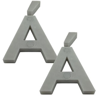 Foto 2 | Foto 2 | Letras 3d Art Mxafy-004 2 Piezas Grises