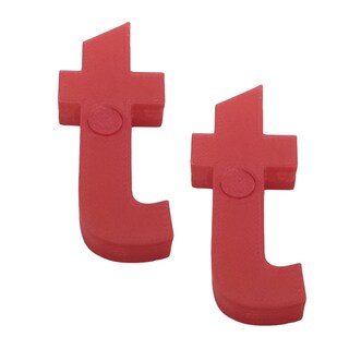 Foto 1 | Foto 1 | Letras 3D Art Mxafd-132 2 Piezas Rojo