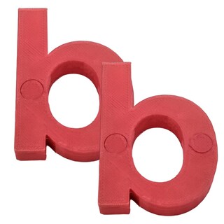 Foto 1 | Foto 1 | Letras 3D Art Mxafd-020 2 Piezas Rojo