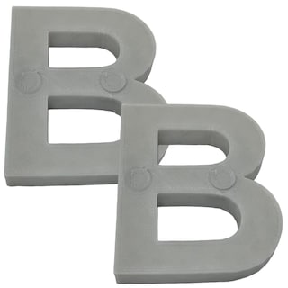 Foto 1 | Foto 1 | Letras Elegantes En 3d Escuelas3d Art Mxafy-018 2 Piezas Gris