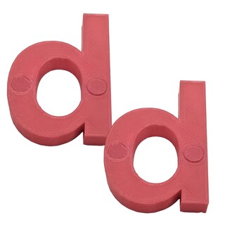 Foto 1 | Foto 1 | Letras 3D Art Mxafd-028 2 Piezas Rojo