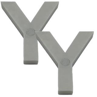 Foto 1 | Foto 1 | Letras Decorativas para Pared 3D Art MXAFY-162 2 Piezas Gris
