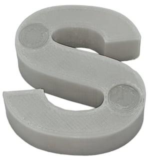 Foto 1 | Foto 1 | Letras Decorativa Creativas 3d3d Art Mxafy-127 1 Pieza Gris