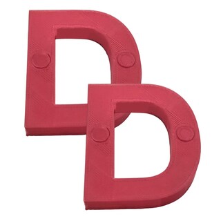 Foto 1 | Foto 1 | Letras 3D Art Mxafd-026 2 Piezas Rojo