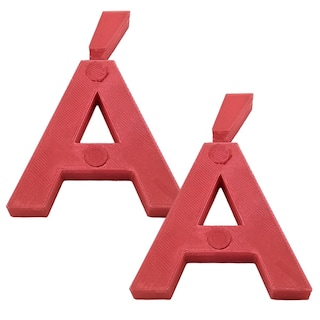 Foto 1 | Foto 1 | Abecedario Para La Educación3d Art Mxafd-004 2 Piezas Rojo