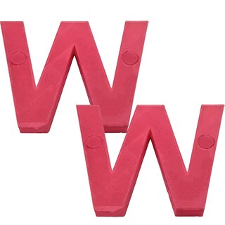 Foto 1 | Foto 1 | Letras Arte y Diseño Educativo 3D Art 2 Piezas Rojo