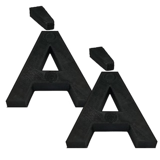 Foto 1 | Foto 1 | Letras 3D Art Mxafb-006 2 Piezas Negro