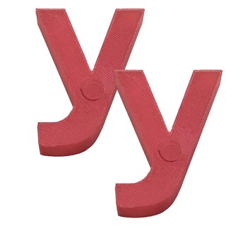 Foto 2 | Foto 2 | Letras Elegantes Creativa 3D Art 2 Piezas Rojo