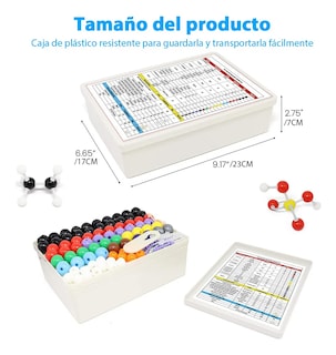 Foto 3 | Foto 3 | Kit De Modelo Químico De Estructura Molecular Belug Atóm 444 Pzs Colores