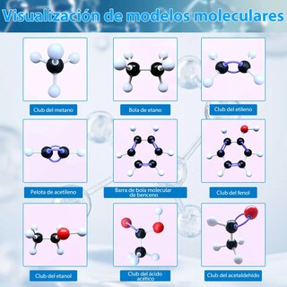 Foto 4 | Foto 4 | Kit De Modelo Químico De Estructura Molecular Belug Atóm 444 Pzs Colores