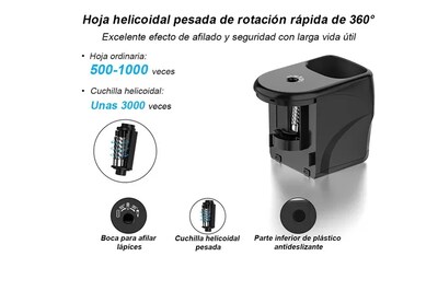 Foto 2 | Foto 2 | Sacapuntas Eléctrico Xtellar, Automático Y Versátil Para Un Afila Perfecto De 6-8mm