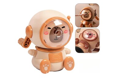 Foto 1 | Foto 1 | Xtellar Sacapuntas Astronauta Capibara, Afilador De Lápices Con Manivela Innovador