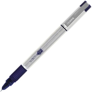 Foto 2 | Foto 2 | Pluma Fuente V-301 Tinta Recargable Acero Inoxidable Zebra. Exterior Azul