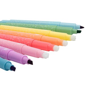 Foto 3 | Foto 3 | Estuche 12 Marcadores Mágicos Indra Ind-0657 Multicolor Markstamp Magic Duo-tip Con Sellos Doble Punta Cincel/fina Base Agua