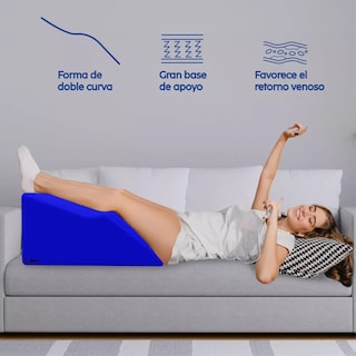Foto 2 | Foto 2 | Almohada Reposapiernas Elevación de Piernas Azul Rey Belug