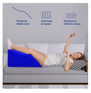 Foto 4 | Foto 4 | Almohada Reposapiernas Elevación de Piernas Azul Rey Belug