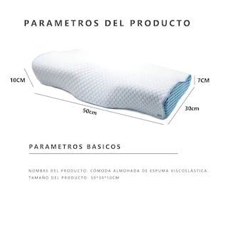 Foto 2 | Foto 2 | Almohada Ortopedica Memory Gel Ajustable Eo Safe Imports Esi-20392 Blanco