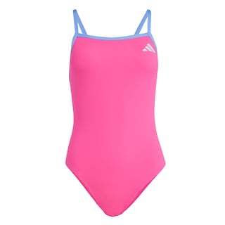 Foto 1 | Foto 1 | Traje De Natación Con Tiras Finas Y Espalda En V Adidas Rosa Mujer