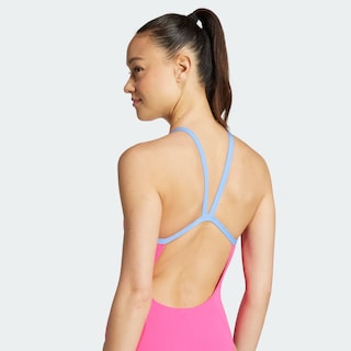 Foto 7 | Foto 7 | Traje De Natación Con Tiras Finas Y Espalda En V Adidas Rosa Mujer