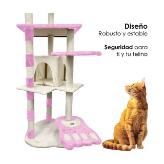 Foto 2 | Foto 2 | Rascador Para Gato Árbol Todo En 1  Eo Safe Imports Esi-20224 Rosa