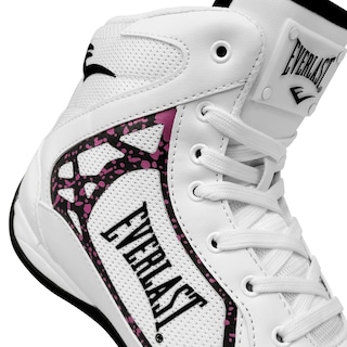 Foto 6 | Foto 6 | Botas Para Boxeo Everlast El-1129 Blanco Detalles Rosas