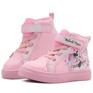 Foto 1 | Foto 1 | Tenis Bota Minnie Mouse Disney Charol Con Ajuste Velcro Rosa