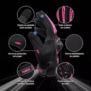Foto 2 | Foto 2 | Guantes Proteccion Pantalla Táctil De Dedo Para Motocicletatalla Xxl Eo Safe Imports Esi-13784 Multicolor