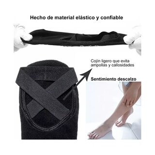 Foto 4 | Foto 4 | Calcetines Antiderrapantes Eo Safe Imports Esi-14675 Negros 5 Pares para Yoga Danza o Pilates