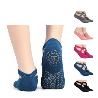 Foto 2 | Foto 2 | Calcetines Antiderrapantes Eo Safe Imports Esi-14676 Multicolor 5 Pares para Yoga Danza o Pilates