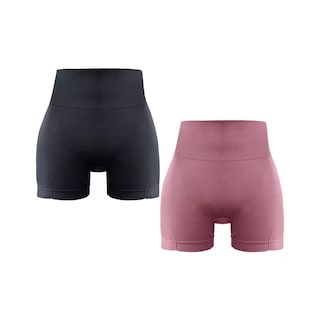 Foto 1 | Foto 1 | 2pzs Short Para Yoga Unitalla Eo Safe Imports Esi-16699 Negro Y Rosa